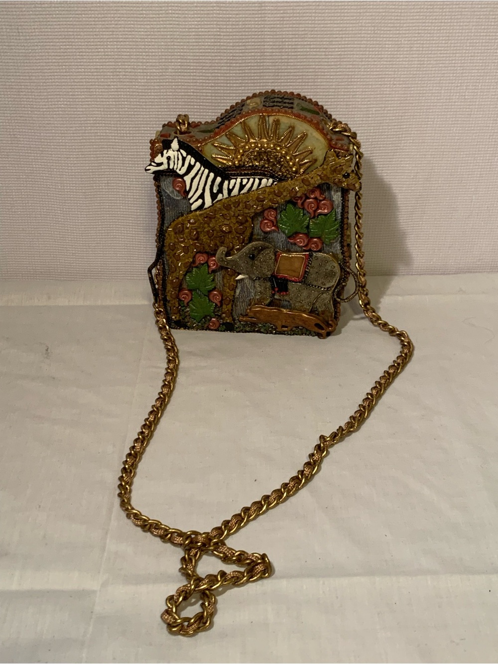 Mary Frances Zoo box crossbody purse featuring
